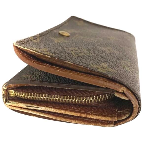 Louis Vuitton Brown Monogram Porte Monnaie Billets Tresor Bifold Wallet - Picture 3 of 8